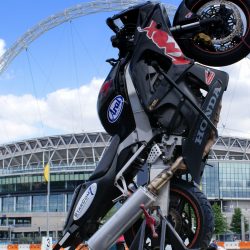 Sparky Stunts wheelie machine